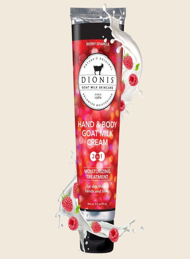 Dionis Goat Milk Hand & Body Cream Berry Sparkle 3.3oz (Pack of 1) - Image 4